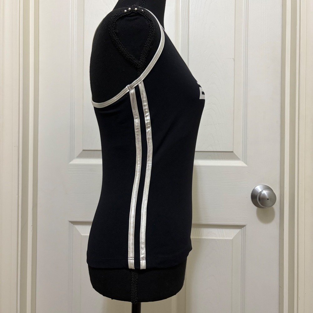 Vintage Y2K Bebe Sport Athletic Tank Top S M L Black 2000s Active Gym USA Made - Picture 4 of 10